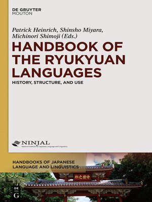 cover image of Handbook of the Ryukyuan Languages